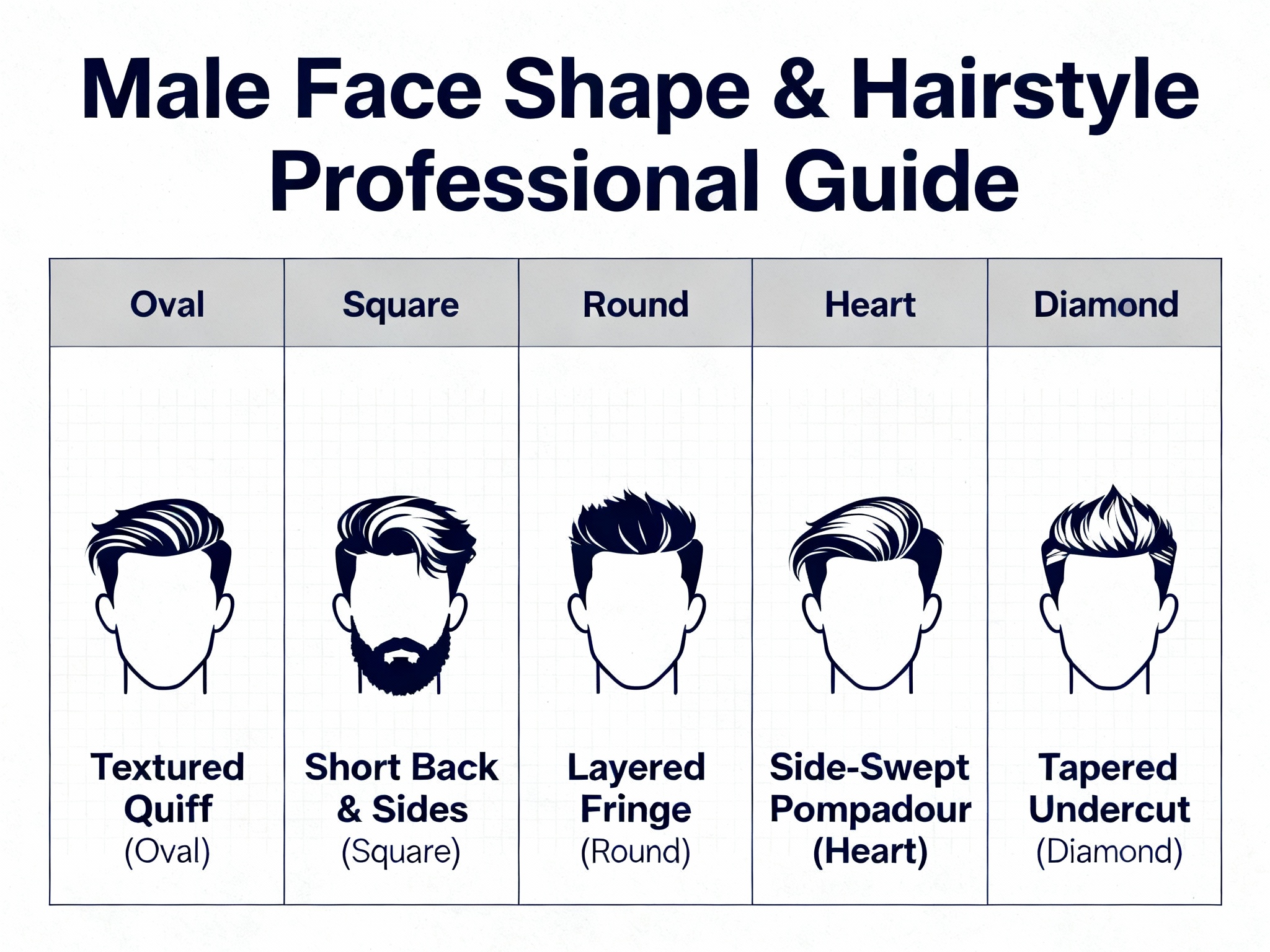如何根據臉型選擇最適合的男士髮型